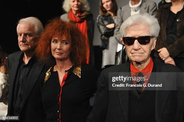 Director Alain Resnais and actors Sabine Azema and Andre Dussolier attend "Les Herbes Folles" Paris premiere at Cinematheque Francaise on November 2,...