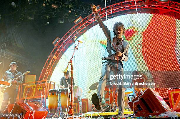 Wayne Coyne of The Flaming Lips performs at the 2009 Voodoo Experience at City Park on November 1, 2009 in New Orleans, Louisiana.