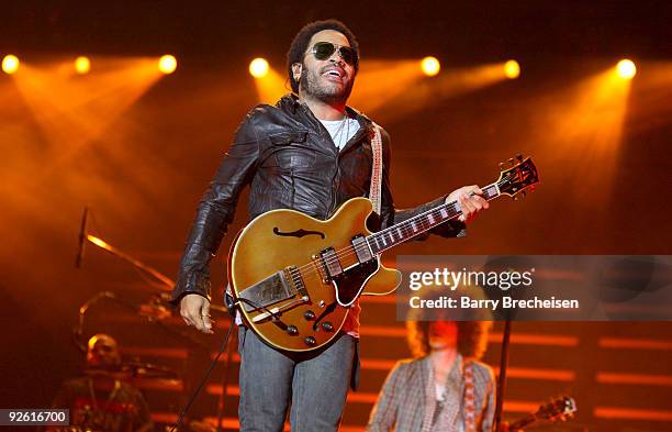 Lenny Kravitz performs at the 2009 Voodoo Experience at City Park on November 1, 2009 in New Orleans, Louisiana.