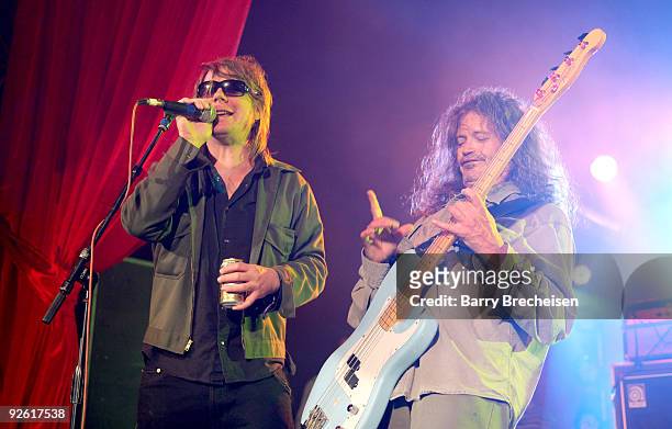 Dave Pirner of Soul Asylum and Cris Kirkwood of the Meat Puppets perform at the 2009 Voodoo Experience at City Park on November 1, 2009 in New...