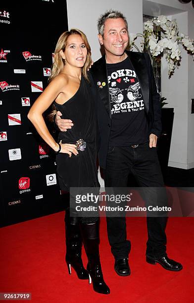 Jo Squillo and DJ Ringo attend the Virgin Games Charity Gala on November 2, 2009 in Milan, Italy.
