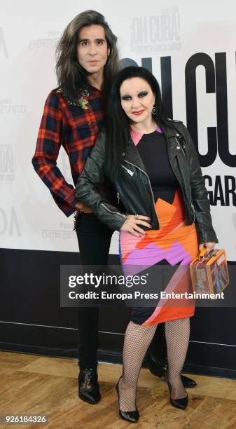 Mario Vaquerizo and Olvido Gara aka Alaska attend 'Oh Cuba!' premiere at Fernan Gomez Theater on March 1, 2018 in Madrid, Spain.