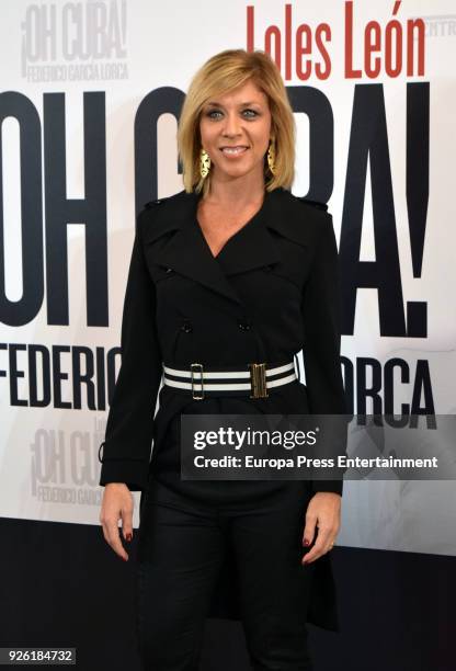 Eva Isanta attends 'Oh Cuba!' premiere at Fernan Gomez Theater on March 1, 2018 in Madrid, Spain.