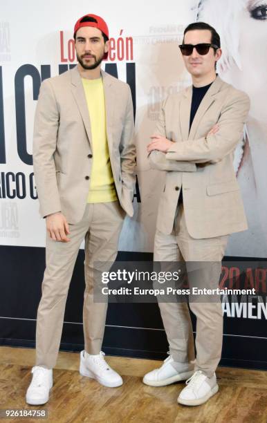 Pepino Marino and Crawford attend 'Oh Cuba!' premiere at Fernan Gomez Theater on March 1, 2018 in Madrid, Spain.