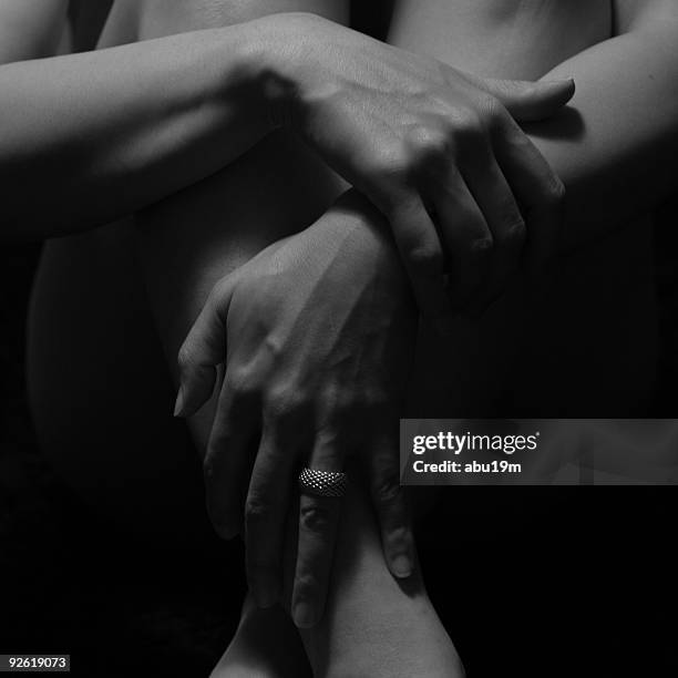 hands and feet of woman - abu19m ストックフォトと画像