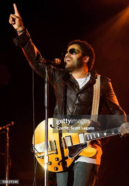 Lenny Kravitz performs the 2009 Voodoo Experience at City Park on November 1, 2009 in New Orleans, Louisiana.