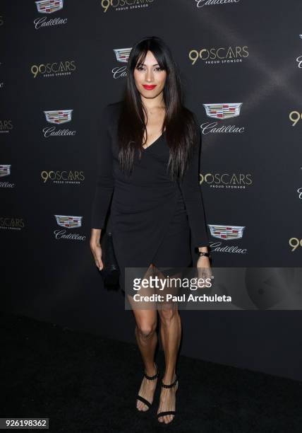 Actress Tehmina Sunny attends the Cadillac celebration for the 90th Annual Academy Awards at Chateau Marmont on March 1, 2018 in Los Angeles,...
