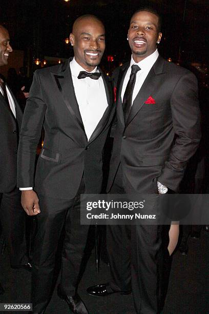 Tyson Beckford and Kerry Rhodes attend the Kerry Rhodes Foundation black tie dinner at STK on November 2, 2009 in New York City.