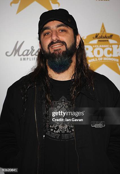 Mike Portnoy from Dream Theater attends the Classic Rock Roll Of Honour Awards at the Park Lane Hotel on November 2, 2009 in London, England.