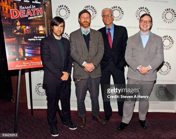 Actor Jason Schwartzman, creator/executive producer Jonathan Ames, actor Ted Danson and actor/author John Hodgman attend Raymond Chandler Meets...