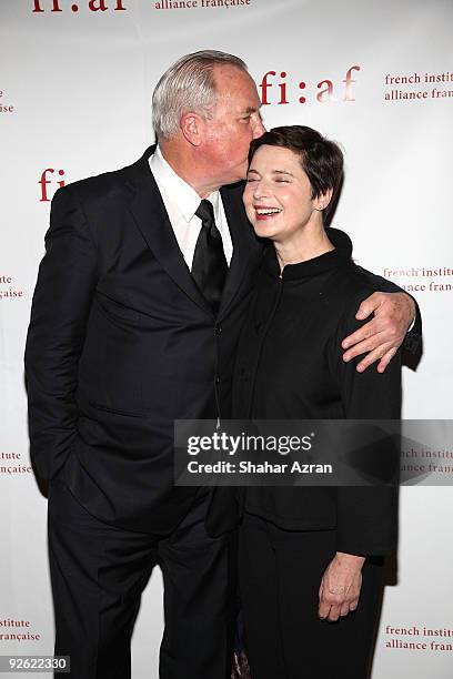 Robert Wilson, Isabella Rossellini attend the 2009 French Institute Alliance Francaise Trophee des Arts Gala at The Plaza Hotel on November 2, 2009...