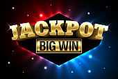 Jackpot, gambling casino money games banner