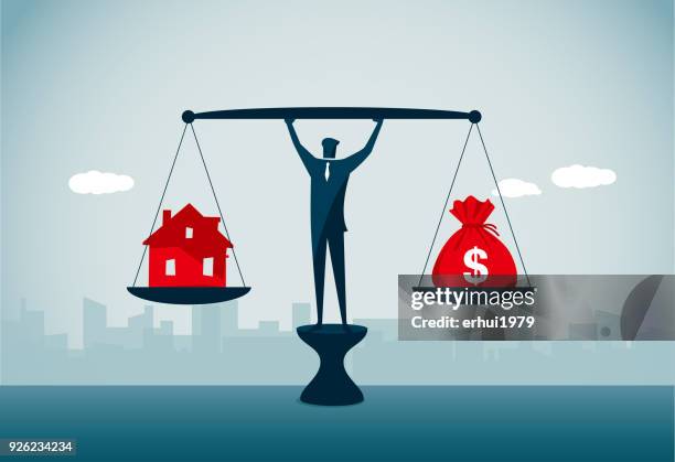 comparison - equal housing symbol stock illustrations