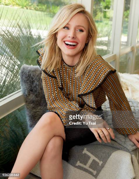 Actress Kristen Bell is photographed for Redbook Magazine on July 22, 2017 in Beverly Hills, California. PUBLISHED IMAGE.