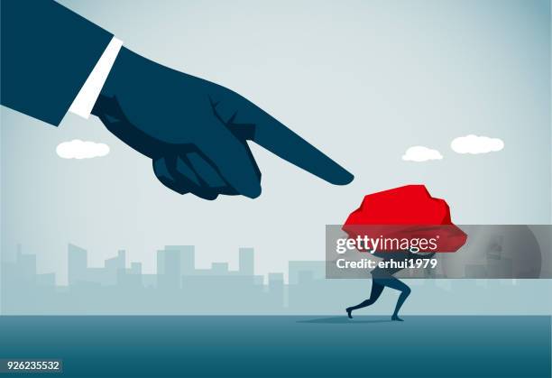 punishment - holding stone stock illustrations