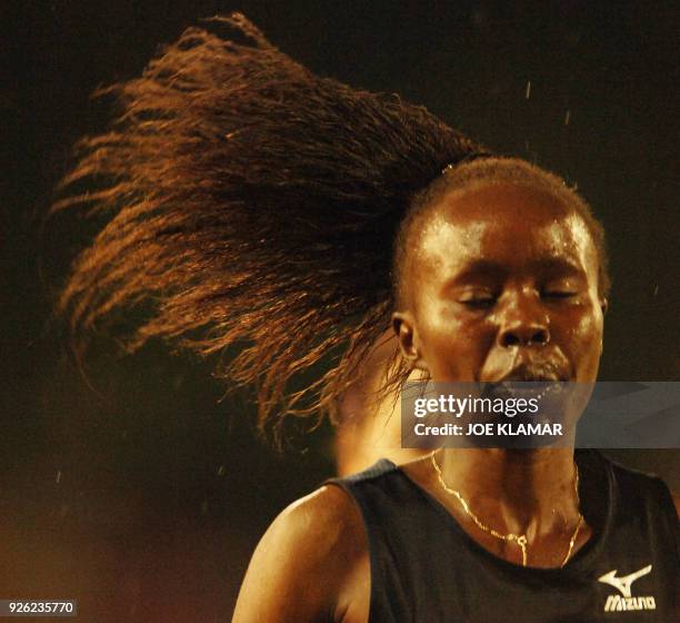 Tegla Loroupe of Kenya competes in women's 5000 meters during the IAAF Super Grand Prix meeting Golden Spike in Ostrava on 09 June 2005.Adere won...