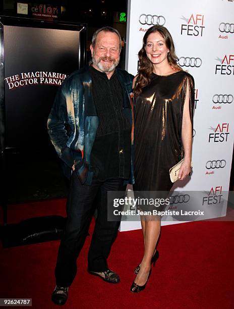 Terry Gilliam and Amy Gilliam arrive at AFI FEST 2009 Screening Of 'The Imaginarium Of Doctor Parnassus' on November 2, 2009 in Los Angeles,...