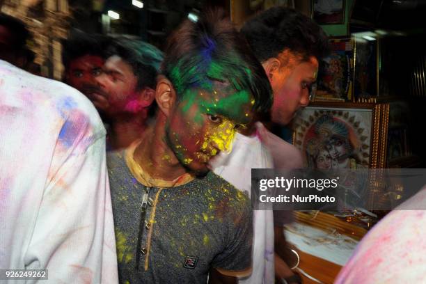 The Dol Purnima , a festival of colors of Hindu community was celebrated on Thursday 01 March 2018 across Bangladesh with due religious favor and...