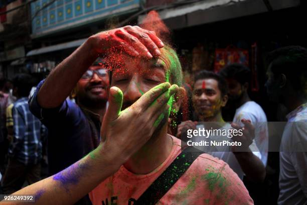 The Dol Purnima , a festival of colors of Hindu community was celebrated on Thursday 01 March 2018 across Bangladesh with due religious favor and...