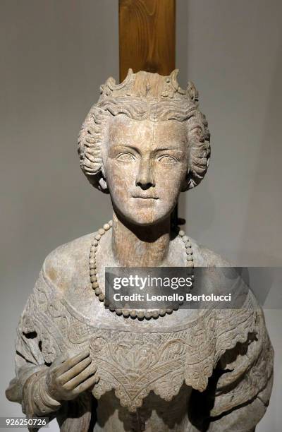 Figurehead of Empress Elisabeth depicting Elizabeth of Bavaria, the legendary "Sissi” , wife of the Emperor of Austria Franz Joseph on display at the...