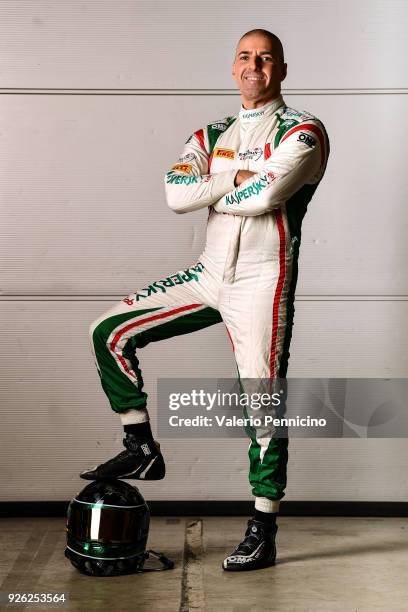 Driver Rui Aguas is seen during the Kaspersky International Driving Academy At Cremona Circuit on February 22, 2018 in Cremona, Italy. Guests invited...