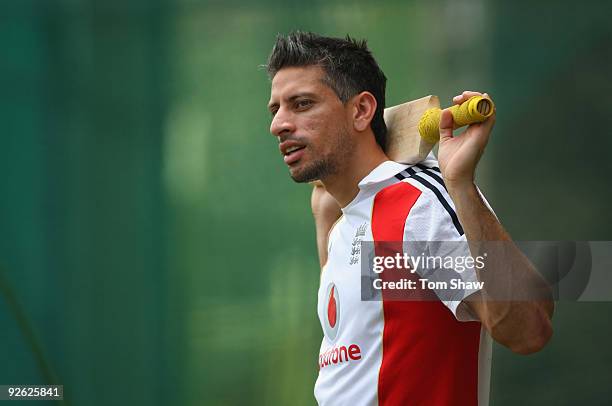 Sajid Mahmood of England looks on during the England nets session at the Outsurance Oval on November 3, 2009 in Bloemfontein, South Africa.