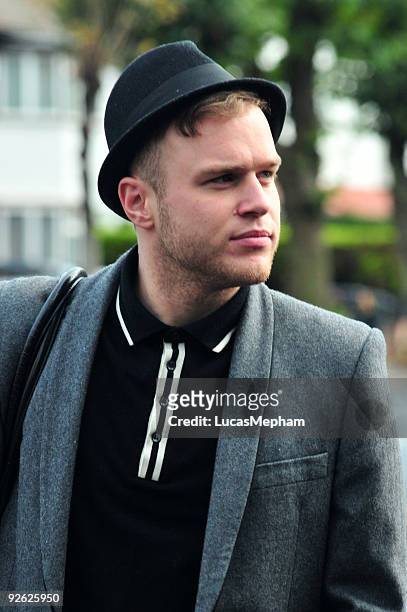 Olly Murs out for a walk in Golders Green on November 3, 2009 in London, England.
