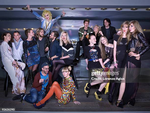 Fashion designers Linder Sterling, Richard Nicoll, Katie Bain, Christopher de Vos, Peter Pilotto, Sam Ranger, Pam Hogg, David Saunders, Karen...