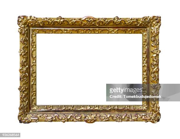 frame - bilderrahmen gold stock-fotos und bilder