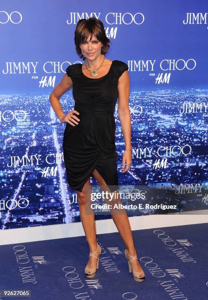 Actress Lisa Rinna arrives at the Jimmy Choo for H&M Collection private event in support of the Motion Picture & Television Fund on November 2, 2009...