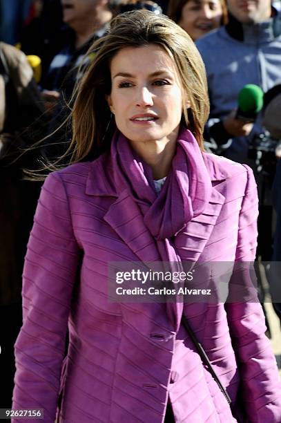 Princess Letizia of Spain visits Zamora Castle on November 3, 2009 in Zamora, Spain.