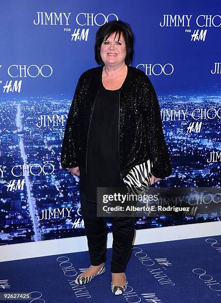 S Margareta van den Bosch arrives at the Jimmy Choo for H&M Collection private event in support of the Motion Picture & Television Fund on November...