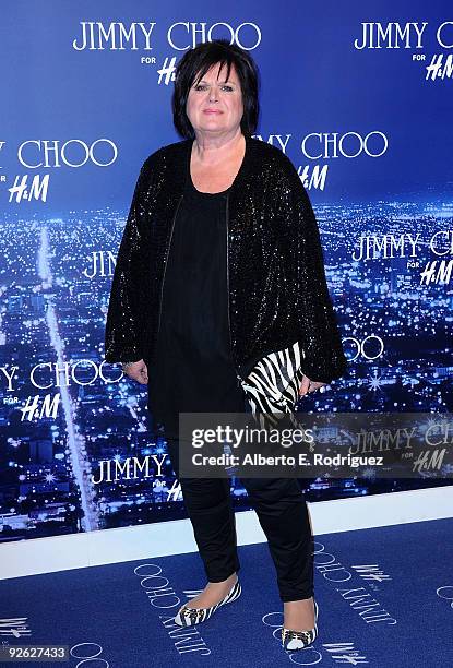 S Margareta van den Bosch arrives at the Jimmy Choo for H&M Collection private event in support of the Motion Picture & Television Fund on November...