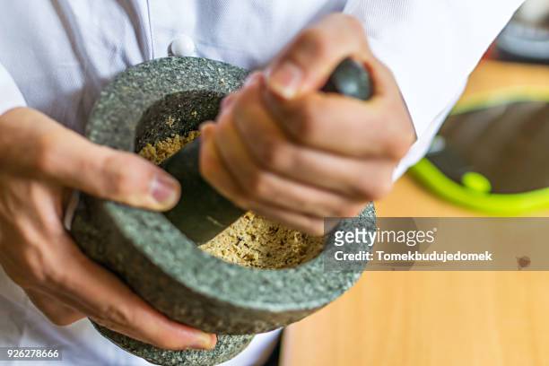 mortar - mortar and pestle stock pictures, royalty-free photos & images