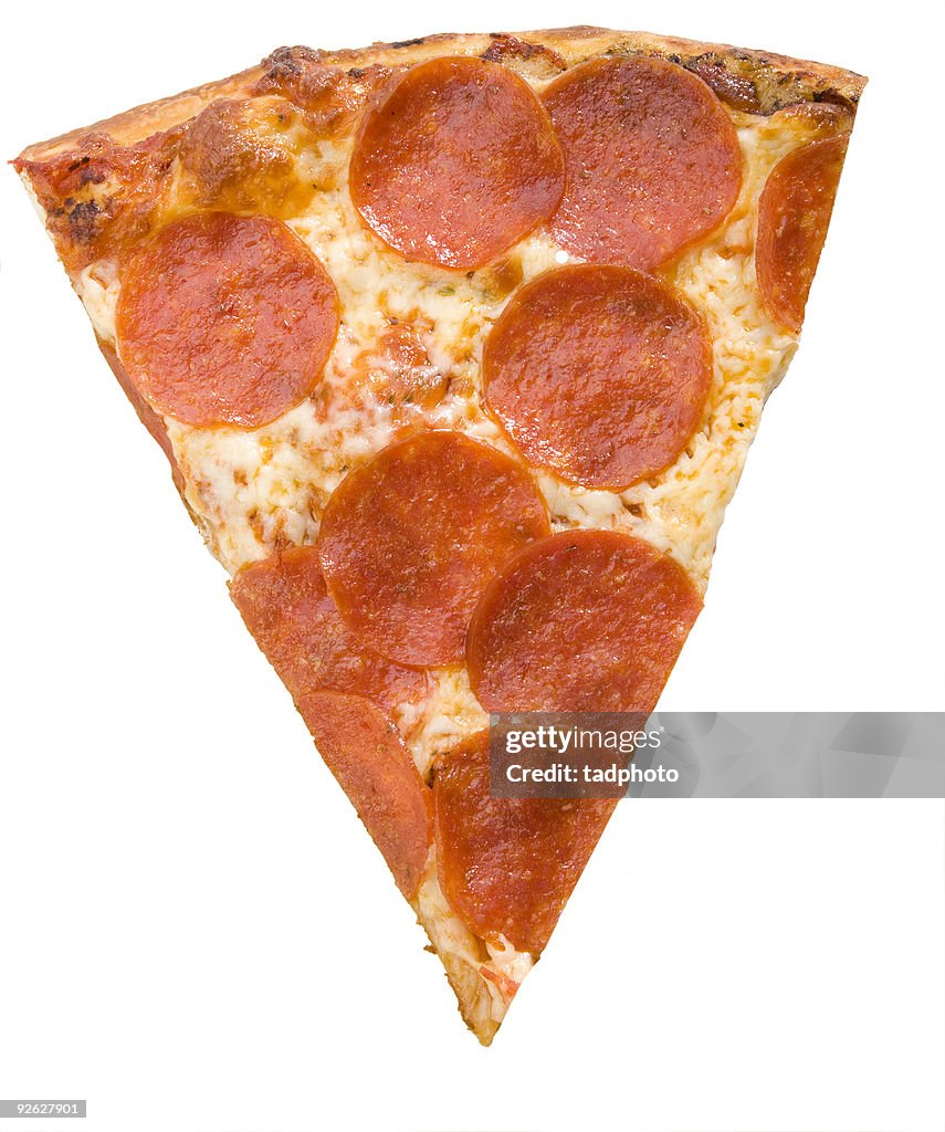 Pepperoni Pizza Slice - Isolated, Adobe RGB