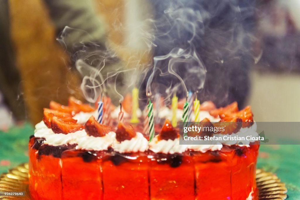 Birthday fruit cake