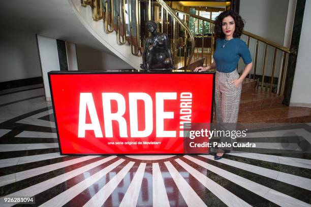 Actress Inma Cuesta attends the 'Arde Madrid' photocall at Intercontinental Hotel on March 2, 2018 in Madrid, Spain.