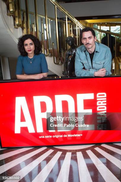 Inma Cuesta and Paco Leon attend the 'Arde Madrid' photocall at Intercontinental Hotel on March 2, 2018 in Madrid, Spain.