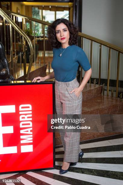 Actress Inma Cuesta attends the 'Arde Madrid' photocall at Intercontinental Hotel on March 2, 2018 in Madrid, Spain.