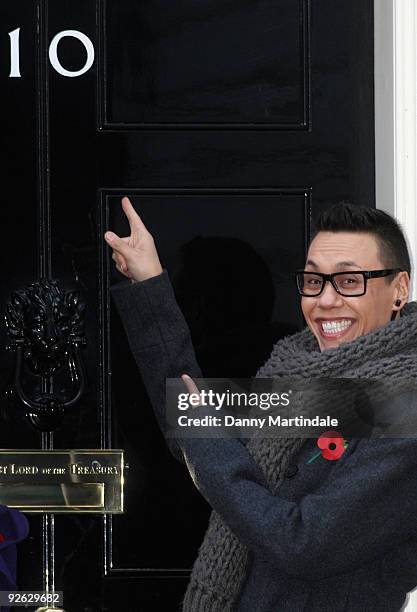 Gok Wan attends a photocall to deliver a petition to introduce body confidence lessons into schools on November 3, 2009 in London, England.