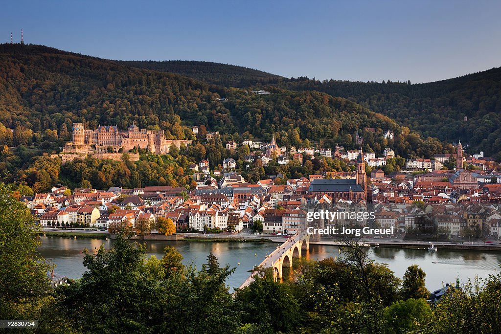 Heidelberg at sunset
