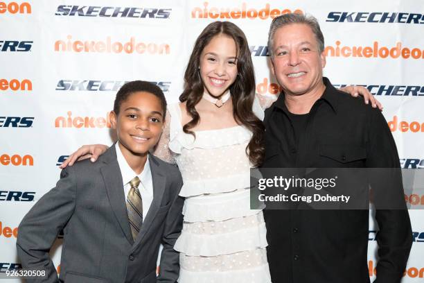 Paul-Mikel Williams, Diana Pombo and Michael Greenberg attend the 9th Annual SKECHERS Pier To Pier Friendship Walk Evening Of Celebration And Check...