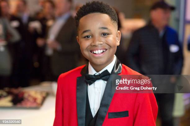 Jailen Bates attends the 9th Annual SKECHERS Pier To Pier Friendship Walk Evening Of Celebration And Check Presentation at Shade Hotel on March 1,...
