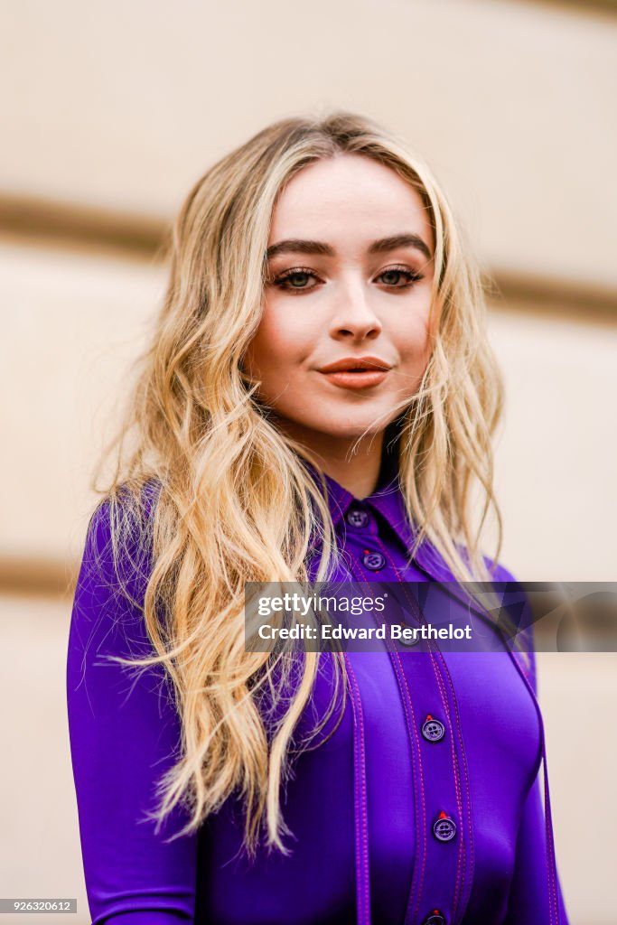 Nina Ricci : Outside Arrivals - Paris Fashion Week Womenswear Fall/Winter 2018/2019