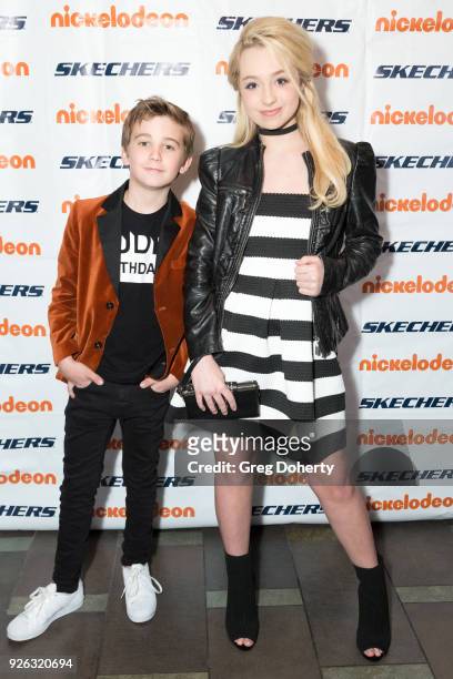 Parker Bates and Kennedy Madison attend the 9th Annual SKECHERS Pier To Pier Friendship Walk Evening Of Celebration And Check Presentation at Shade...