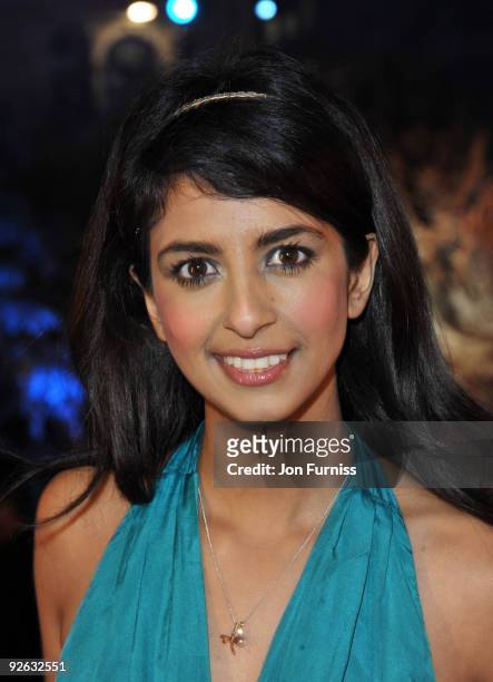 Konnie Huq attends the World Premiere of 'A Christmas Carol' at the Odeon Leicester Square on November 3, 2009 in London, England.