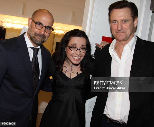 Stanley Tucci. Janeane Garofalo and Bill Pullman pose at the 25th Annual Artios Awards at The Times Center on November 2, 2009 in New York City.