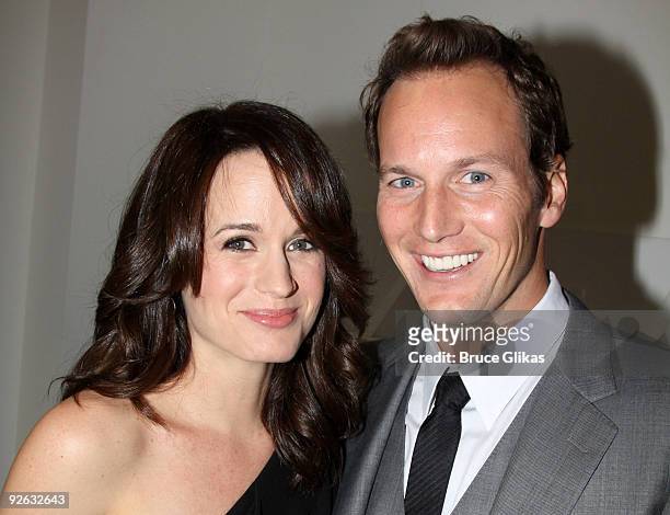 Elizabeth Reaser and Patrick Wilson pose at the 25th Annual Artios Awards at The Times Center on November 2, 2009 in New York City.