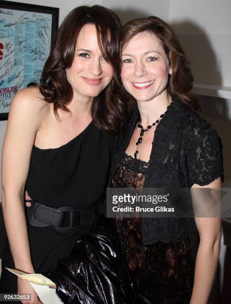Elizabeth Reaser and Carrie Preston pose at the 25th Annual Artios Awards at The Times Center on November 2, 2009 in New York City.