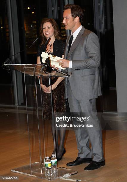 Carrie Preston and Patrick Wilson at the 25th Annual Artios Awards at The Times Center on November 2, 2009 in New York City.